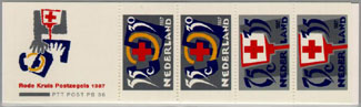 1987 Postzegelboekje no.36, Rode Kruis - Klik op de afbeelding om het venster te sluiten